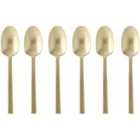 Sambonet Espressolöffel Neutra Antique PVD Champagner Gift Pack (6er-Set)