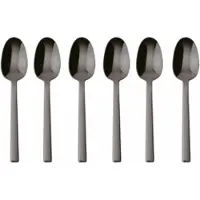 Sambonet Espressolöffel Neutra Gift Pack Mirror PVD 2Black (6er-Set)
