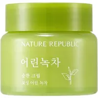 Nature Republic – Mild Green Tea Cream - Feuchtigkeitscreme mit Grüntee-Extrakt 55 ml Dose