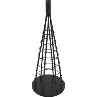 MCW Deko-Baum MCW-O91, Weihnachtsbaum Schmuckbaum Weihnachtsdeko Christbaum zum Beschmücken, Metall 60cm schwarz
