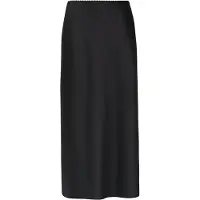 s.Oliver Black Label Maxirock BLACK LABEL, Damen, Gr. 34, schwarz, Web, Obermaterial: 65% Viskose, 35% Polyester, unifarben, regular fit lang, Röcke Maxirock, aus fließendem Stoff