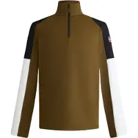 Fusalp - Erste Schicht Stretch mit hohem Kragen - Pravio Cobra/Noir/Neige für Herren - Größe M - Khaki