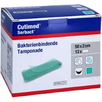 Acti Medi GmbH Cutimed Sorbact Tamponaden 2x50 Cm 24 St