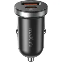 MaXlife MXCC-05 PD QC Kfz-Ladegerät 1x USB-C 1x USB 35W schwarz