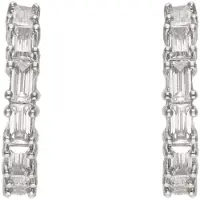 Faina Women Huggie Earrings in Silver | Gr.: onesize