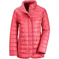 Goldner Leichte Steppjacke mit Kapuze, 71cm in koralle | Gr.: 46