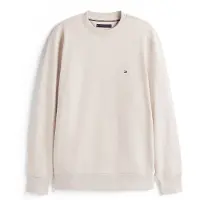 Tommy Hilfiger Essential Terry Crew Heathered Oatmilk Größe: S | Pullover Outlet | Herren