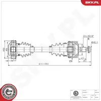 ESEN SKV Antriebswelle 40SKV228