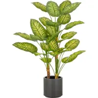Creativ Green Kunstpflanze "Dieffenbachia" mit naturgetreuer Gestaltung