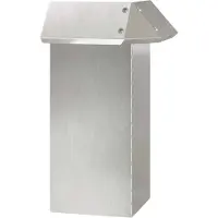 vidaXL Schneckenzaun 13,5 x 13,5 x 25 cm Edelstahl Silber