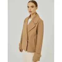 Norr Outdoorjacke "Jacket Eluna", Damen, Gr. 34, warm beige, Obermaterial: 76% Polyester, 19% Viskose, 5% Elasthan, Jacken Outdoorjacke