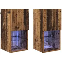 vidaXL Wandmontierte TV-Schränke 2 Stk. Altholz Holzwerkstoff