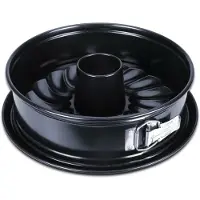 Städter Springform Emaille Flachmit Rohrboden ø 26x7 cm Black Edition