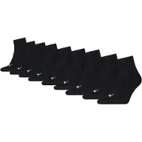 Puma Kurzsocken "UNISEX QUARTER PLAIN 9P ECOM" 9 Stk. tlg. Atmungsaktiv, feuchtigkeitsregulierend, Rippenbündchen