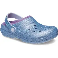 Crocs Classic Lined Glitter Toddler Holzschuhe