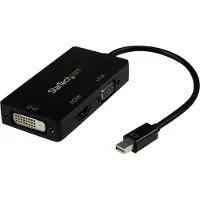 StarTech.com .com 3-in-1 Mini DisplayPort auf HDMI / DVI / VGA Adapter - Reiseadapter, 0,15 m, Mini DisplayPort, DVI-D + VGA (D-Sub) + HDMI, Stecker, Buchse, Gerade