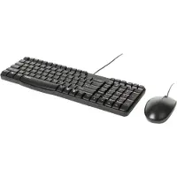 Rapoo NX1820, Volle Größe (100%), Kabelgebunden, USB, QWERTZ, Schwarz, Maus enthalten