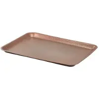 Genware Verzinktes Stahlblech 31,5x21,5x2 Cm Gehämmertes Kupfer