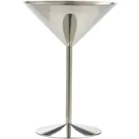 Genware Rostfreies Stahl Martini Glas 24cl