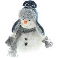 Wellhome Schneemann Mit Blauer Kleidung 24 Cm