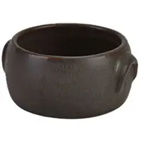 Genware Stoneware Antigo Butterdose 90ml Terra