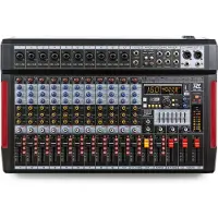 Power Dynamics PDM-T1204 - 12-kanaals mengpaneel Bluetooth, DSP, mp3 en USB audio interface