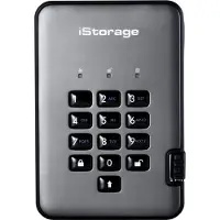 ISTORAGE diskAshur PRO2 1TB 256-bit USB 3.2 secure encrypted solid-state drive IS-DAP2-256-SSD-1000-C-G, 1 TB, USB Typ-A, 3.2 Gen 1 (3.1 Gen 1), 361 MB/s, 5 GT/s, Schwarz