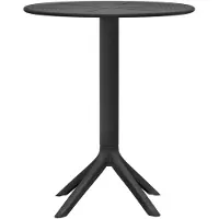 CLP Tisch Lacota Ø 60 cm wetterfest und UV-beständig schwarz