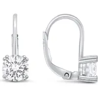 Brilio Silver - Sparkling silver earrings with zircons EA1013W