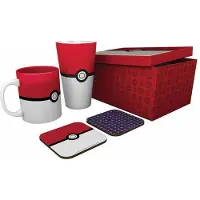 Abystyle POKEMON Pack Glass + Mug + 2 Coasters - Pokéball - XXL