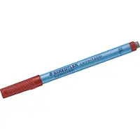 Staedtler Folienstifte Lumocolor correctable 305, Linienbreite F, trocken abwischbar, 10 St., rot