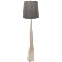 Elstead Lighting Zeitgenössische Stehleuchte Ascent Stahl poliert Nickel 1 Licht E27