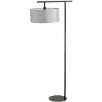 Elstead Lighting Balance Stehleuchte E27 Dunkelbraun, Made in UK
