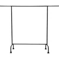 MAUL Garderobenständer MAULlimbo, mit Rollen, ausziehbare Seitenarme, B 1510 x T 500 x H 1560 mm, Metall, schwarz