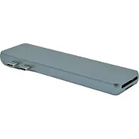 ProXtend USBC-MULTI8-001, USB 3.2 Gen 1 (3.1 Gen 1) Type-C, 87 W, 1000 Mbit/s, Grau, China, MacBook Air, MacBook Pro