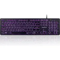 Perixx PERIBOARD-317R Kabelgebundene USB-Tastatur mit Hintergrundbeleuchtung – G