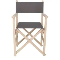 Wellhome Regiestuhl Mit Sonnenuntergangs-finish Ohne Lack 51x46x86 Cm