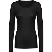 Mey Langarm-Shirt Serie Wool Love Schwarz | Größe 34/36