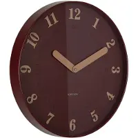 Karlsson - Wanduhr Amena - Rot - 40x40x40cm