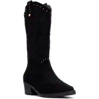 Xti für Damen. 13056901-NEGRO Stiefel 130569 schwarz (37), 3 bis 5 cm, Reißverschluss, Lässig