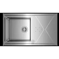 Teka Brooklyn 50 M-XP 1B 1D, Aufsatzwanne, Rechteckig, Edelstahl, Edelstahl, 1 Becken, Quadratisch