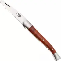 Laguiole Pipe Tool 9 cm 00004145 Matt Stainless Steel, Stamped Bee, Briar Wood, Pfeifenwerkzeug