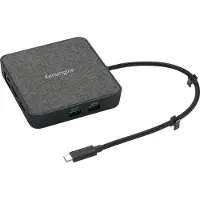 Kensington MD120U4 USB4 Mobile Dockingstation, 100 W, 10,100,1000,2500 Mbit/s, 8K Ultra HD, iPadOS, 152 mm, 142 mm