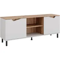 Vicco Lowboard Marelle Weiß/Artisan 150 x 60 cm mit 2 Türen, Model 57837