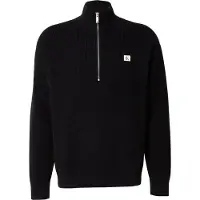 Calvin Klein Herren Pullover & Cardigans Ls Ez Cotton Waffle Quarter Zip - Zwart - Größe XS