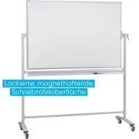 Franken Whiteboard Mobil mit Drehfunktion Stahl