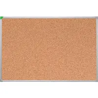 Franken Korktafel U-Act! Linie, Wandmontage im Hoch- & Querformat, Aluminiumrahmen, 400x600 mm