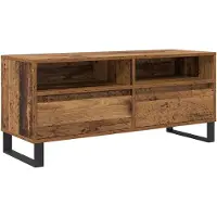 vidaXL TV-Schränk Altholz 100 x 34,5 x 44,5 cm Verbundholz und Eisen