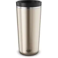 Alfi Thermobecher "ISO COFFEE MUG PRO, absolut dicht, spülmaschinenfest" 0,38l, 6h heiß & 12h kalt, mit Druckknopf & Teebeutel-Aufhänger