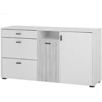 Furn.Design Sideboard weiß matt, Kommode 150 cm mit Soft-Close-Funktion | Gr.: onesize